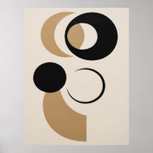 Vetgedrukte geometrische cirkellijn Abstract