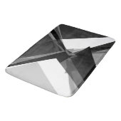 Vetgedrukte geometrische monochrome retro abstract badmat (Gekanteld)
