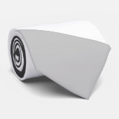 Vetgedrukte geometrische monochrome retro abstract stropdas (Opgerold)