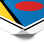 Vetgedrukte geometrische stijl Abstract Poster (Hoek)