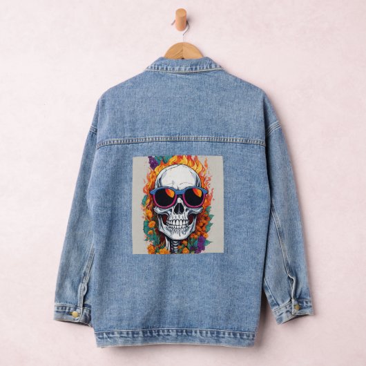 Vetgedrukte geometrische vector T-shirt ontwerp | Denim Jacket (Hangar)