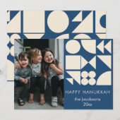 Vetgedrukte geometrische vormen Moderne aangepaste Feestdagenkaart (Voorkant / Achterkant)