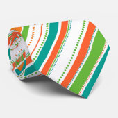 Vetgedrukte heldere strepen en Stippen Stropdas (Opgerold)