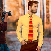 vetgedrukte herfststrepen - levendige kleuren stropdas