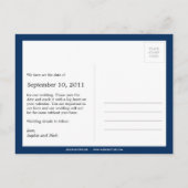 Vetgedrukte herinnering Save the Date Briefkaart ( (Achterkant)