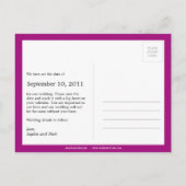 Vetgedrukte herinnering Save the Date Briefkaart ( (Achterkant)
