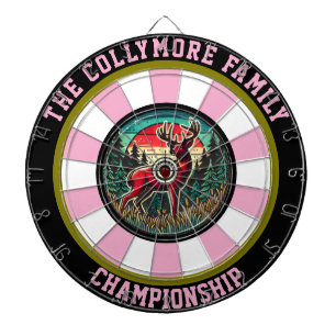 Vetgedrukte herten Target Forest Decor Dartbord