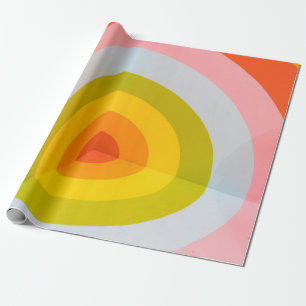 Vetgedrukte hoek Bullseye Wrapping Paper Cadeaupapier