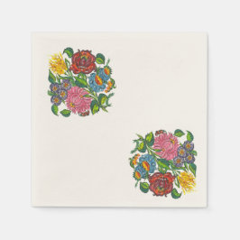 Vetgedrukte Hongaarse bloem Servetten