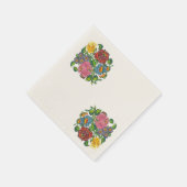 Vetgedrukte Hongaarse bloem Servetten (Hoek)