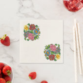 Vetgedrukte Hongaarse bloem Servetten (Insitu)