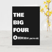 Vetgedrukte Humor van 40 jaar Kaart (Gele Bloem)