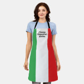 Vetgedrukte Italiaanse vlag Persoonlijk Schort in  (Gedragen)