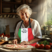 Vetgedrukte Italiaanse vlag Persoonlijk Schort in 