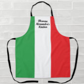 Vetgedrukte Italiaanse vlag Persoonlijk Schort in