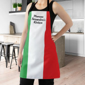 Vetgedrukte Italiaanse vlag Persoonlijk Schort in