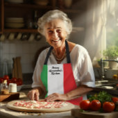 Vetgedrukte Italiaanse vlag Persoonlijk Schort in