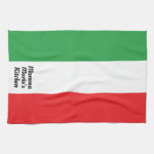 Vetgedrukte Italiaanse vlag Speciaal gepersonalise Theedoek (Horizontaal)