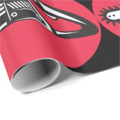 Vetgedrukte kettingzaag Lumberjack Logging Tool Cadeaupapier (Rol Hoek)