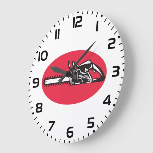 Vetgedrukte kettingzaag Lumberjack Logging Tool Grote Klok (Hoek)