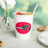 Vetgedrukte kettingzaag Lumberjack Logging Tool Papieren Bekers