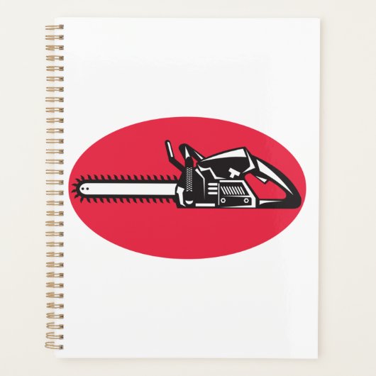 Vetgedrukte kettingzaag Lumberjack Logging Tool Planner (Voorkant)