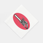 Vetgedrukte kettingzaag Lumberjack Logging Tool Servet (Hoek)