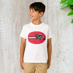 Vetgedrukte kettingzaag Lumberjack Logging Tool T-shirt