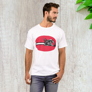 Vetgedrukte kettingzaag Lumberjack Logging Tool T-shirt