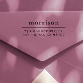 Vetgedrukte kleine letters Achternaam & Retouradre Zelfinktende Stempel