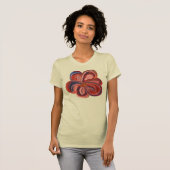 Vetgedrukte kleur bloem overhemd t-shirt (Voorkant volledig)