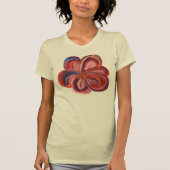 Vetgedrukte kleur bloem overhemd t-shirt (Voorkant)