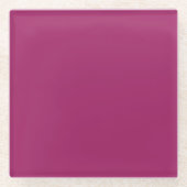 Vetgedrukte kleur blok bruiloft uitnodigen - Magen Glazen Onderzetter (Voorkant)