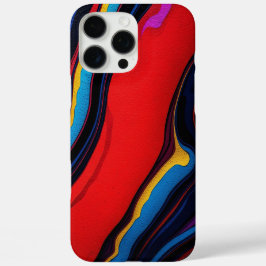 Vetgedrukte kleuren" Abstracte levendige lijnen iPhone 16 Pro Max Hoesje