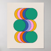 Vetgedrukte kleurrijke retro esthetische unieke ge poster (Voorkant)