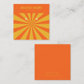 Vetgedrukte kleurrijke Star Modern Oorbellen Displ Vierkante Visitekaartje (Voorkant / Achterkant)