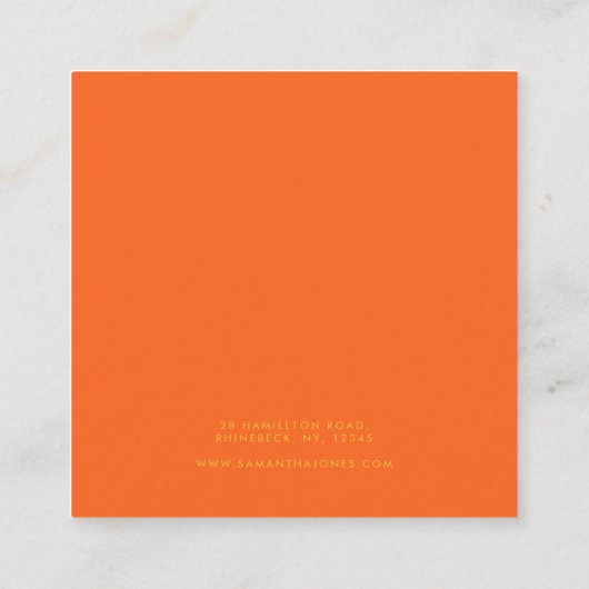 Vetgedrukte kleurrijke Star Modern Oorbellen Displ Vierkante Visitekaartje (Achterkant)