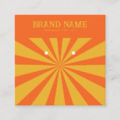 Vetgedrukte kleurrijke Star Modern Oorbellen Displ Vierkante Visitekaartje (Voorkant)