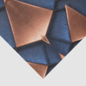 Vetgedrukte koper en saffier patroon decoupage tissuepapier (Detail)