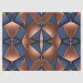 Vetgedrukte koper en saffier patroon decoupage tissuepapier (Voorkant)