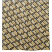 Vetgedrukte kunst & ambachten geometrisch douchegordijn (Voorkant)
