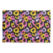 Vetgedrukte Leopard Animal Print Retro Glam Chic Kussensloop (Achterkant)