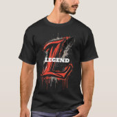 Vetgedrukte letter L Monogram Graffiti  T-shirt (Voorkant)