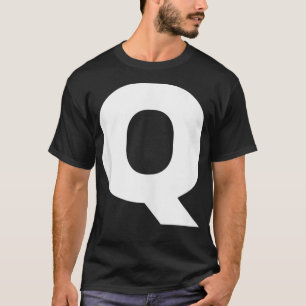 Vetgedrukte letter Q - alfabet tekenmerken Grote l T-shirt