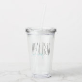 Vetgedrukte letters "Beste man" Persoonlijke bruil Acryl Drinkbeker (Achterkant)