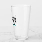 Vetgedrukte letters "Beste man" Persoonlijke bruil Glas (Links)