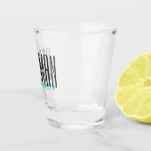 Vetgedrukte letters "Beste man" Persoonlijke bruil Shot Glas (Rechts)