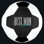 Vetgedrukte letters "Beste man" Persoonlijke bruil Voetbal<br><div class="desc">Persoonlijke cadeautjes voor je trouwfeest.</div>
