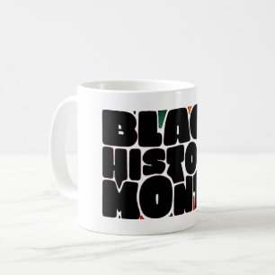 Vetgedrukte letters Black History Month Mok