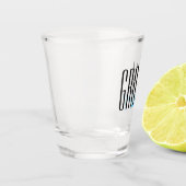 Vetgedrukte letters "Groom" Persoonlijke bruiloft Shot Glas (Links)